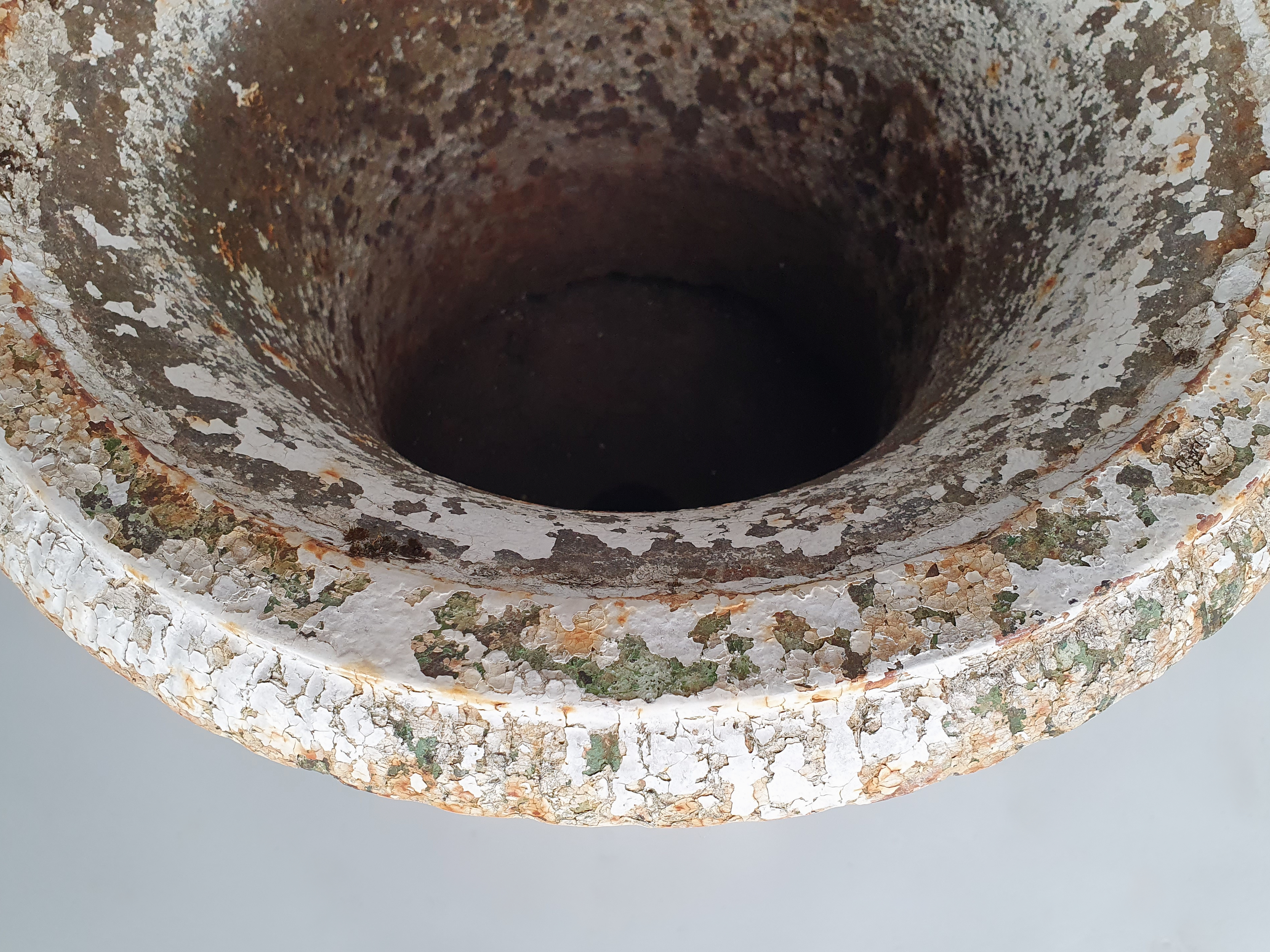 antique Garden Urn rim in detail