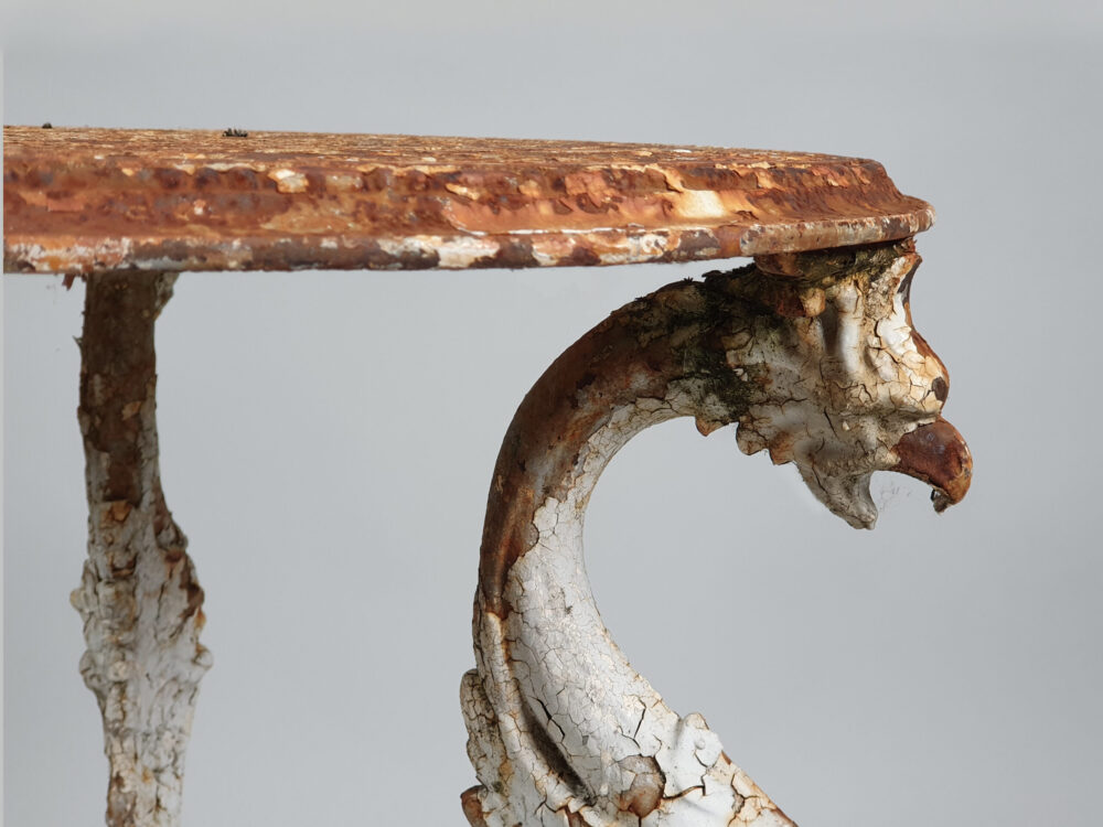 Coalbrookdate cast iron antique garden Table