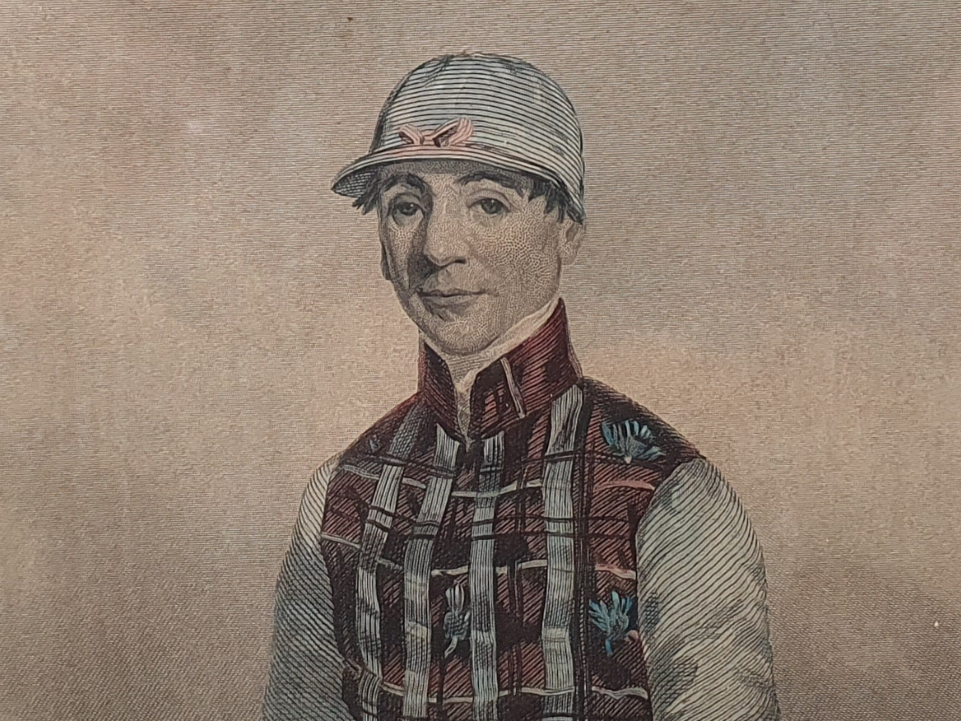 Collection of 12 mid-19th century antique Jockey engraved Portraits
