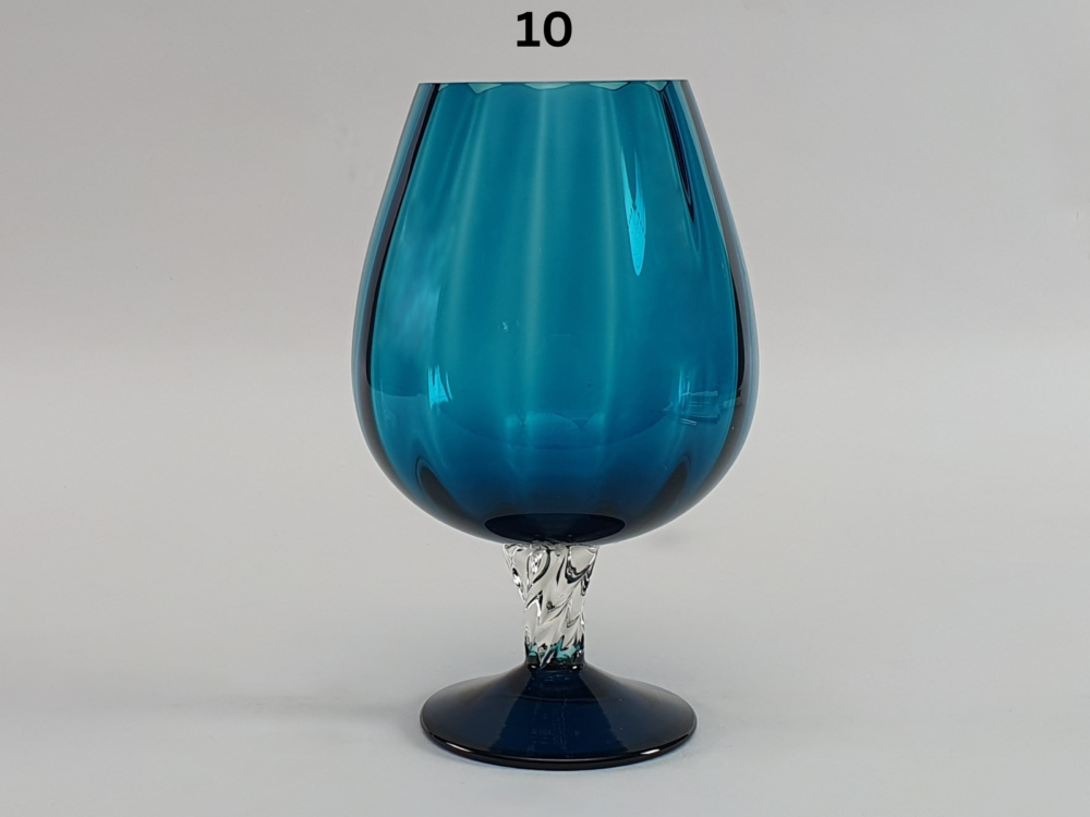 Collection of mid century antique balloon glass Vases