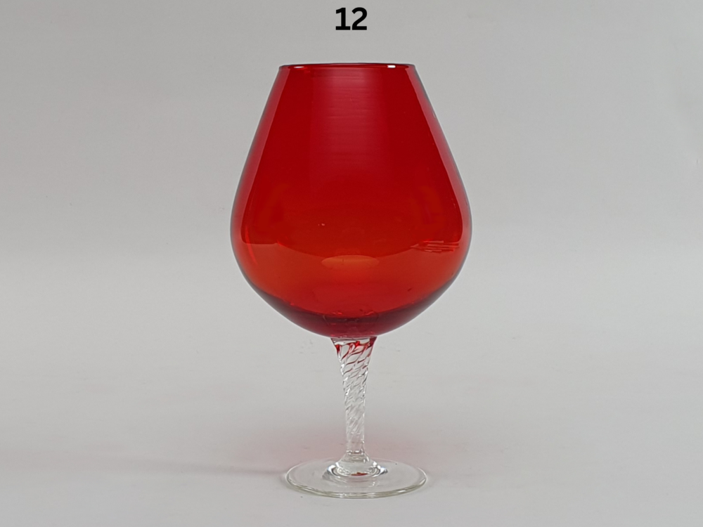 Collection of mid century antique balloon glass Vases