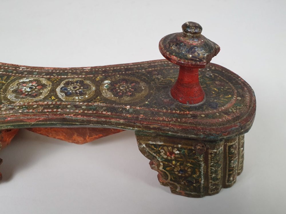 Decorative 19th century antique Paduka Stilt Shoes