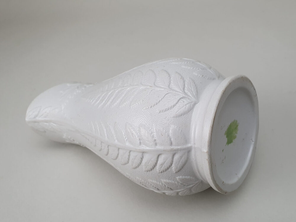 Decorative antique Dudson parian Fern relief white Jug or Pitcher