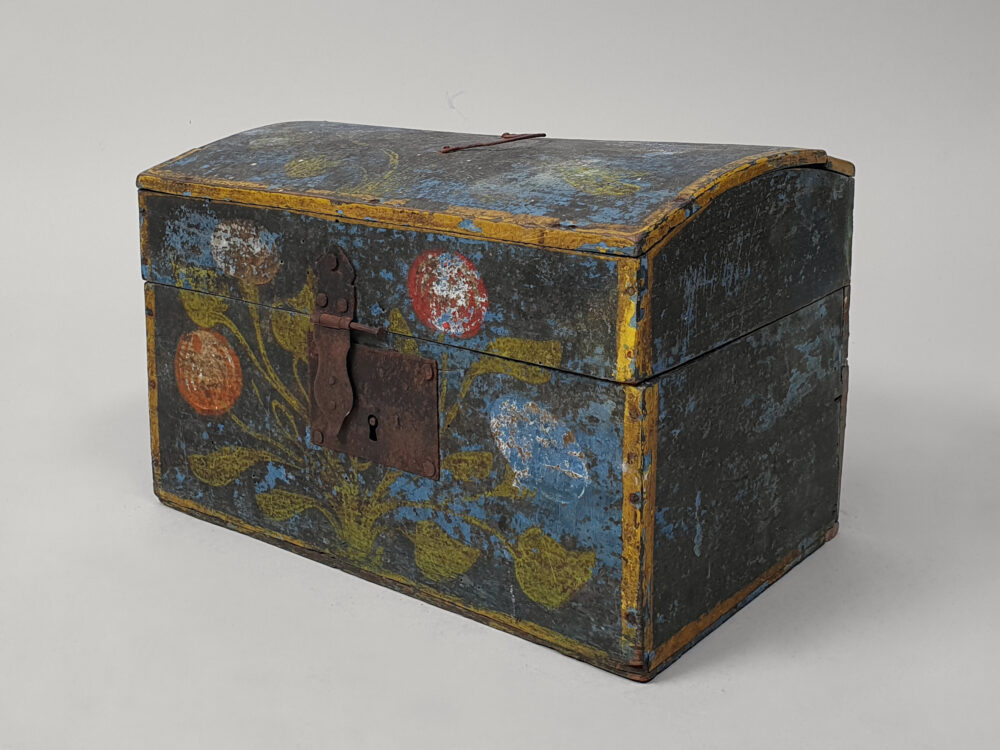 Decorative antique French Normandy Marriage Box