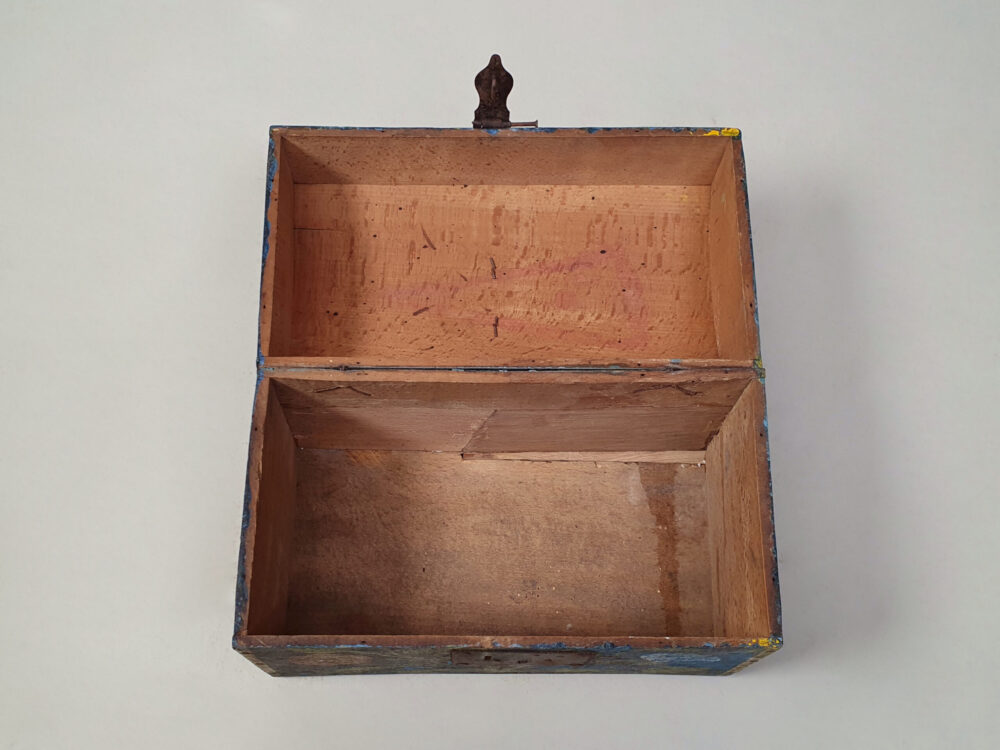 Decorative antique French Normandy Marriage Box