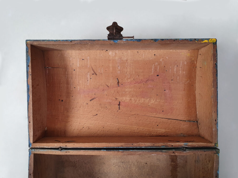 Decorative antique French Normandy Marriage Box