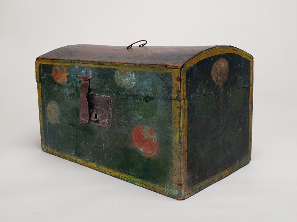 Decorative antique French Normandy Marriage Box