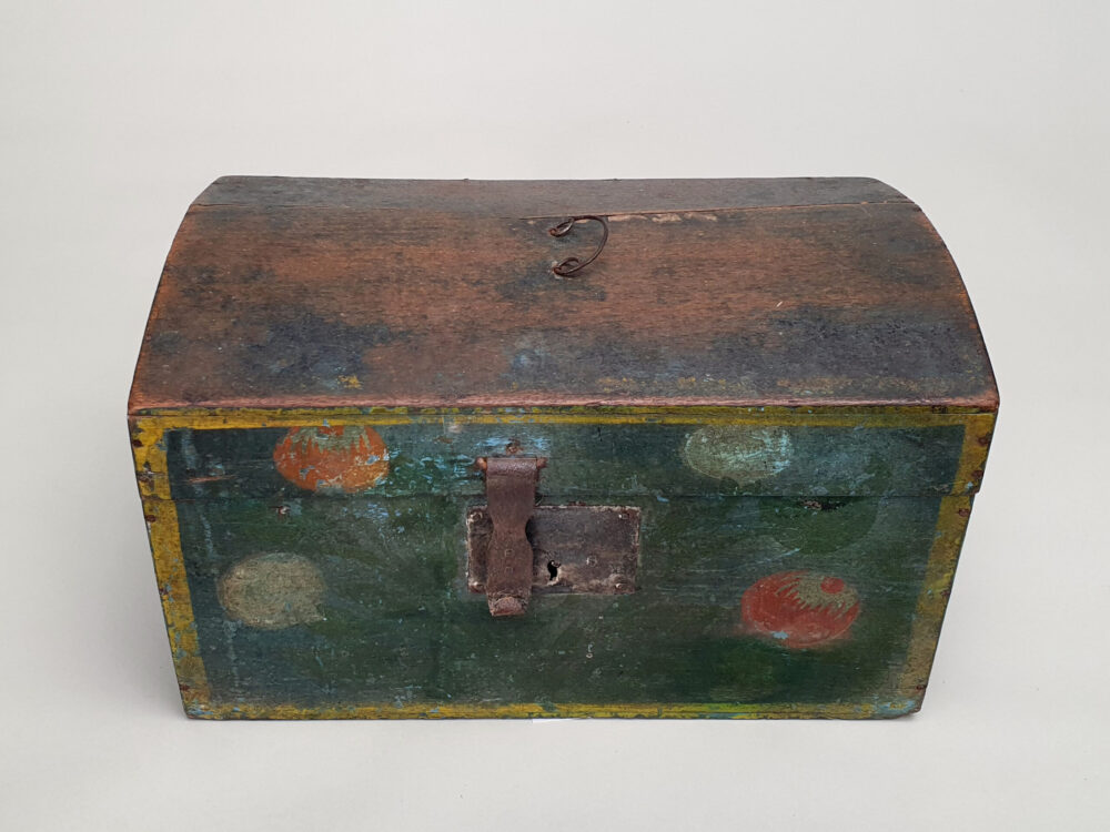 Decorative antique French Normandy Marriage Box