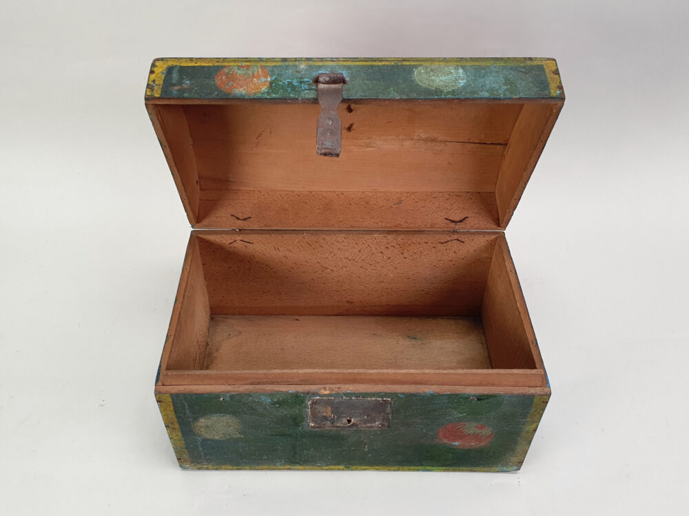Decorative antique French Normandy Marriage Box