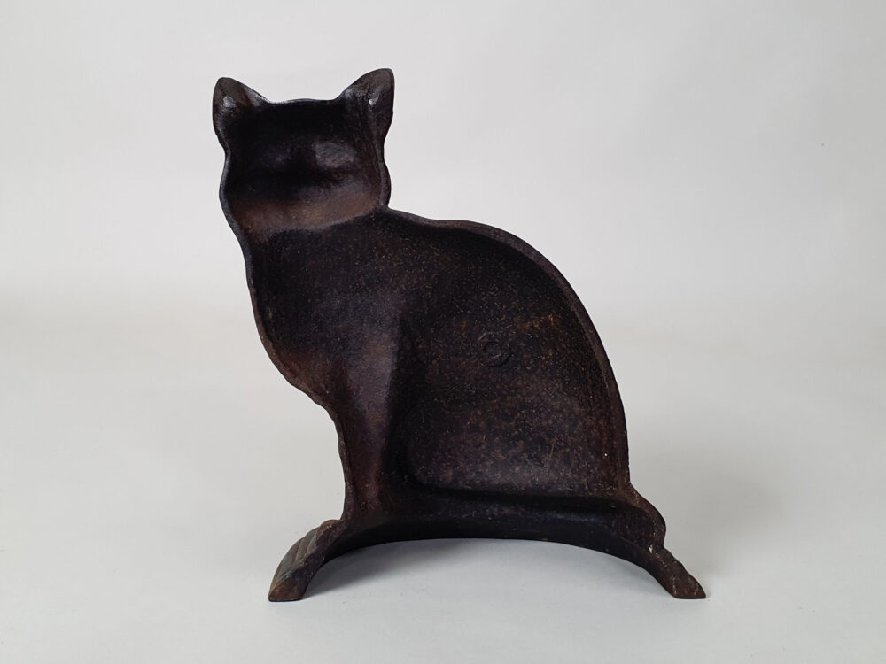Decorative antique Victorian black cat Door Stop