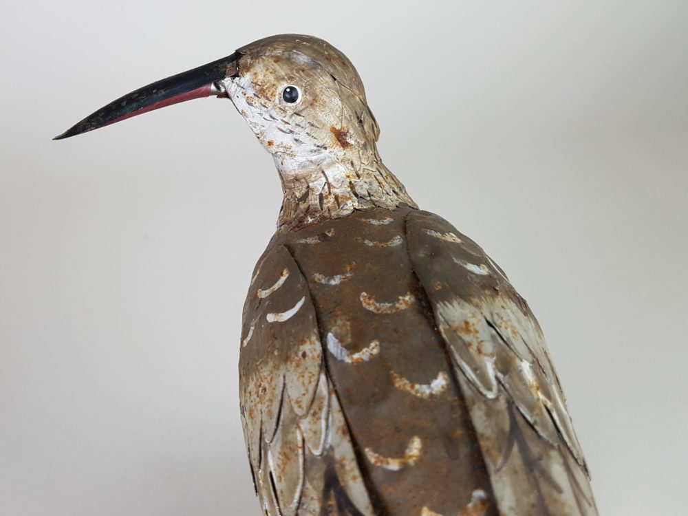 Decorative rustic antique Tin Curlew Bird