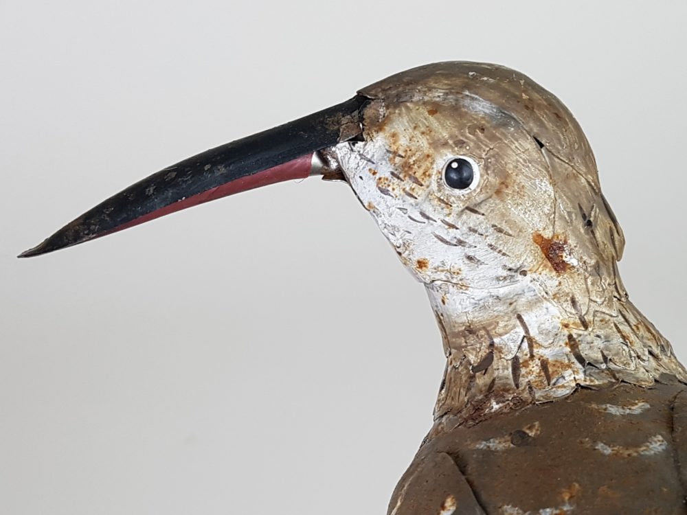 Decorative rustic antique Tin Curlew Bird