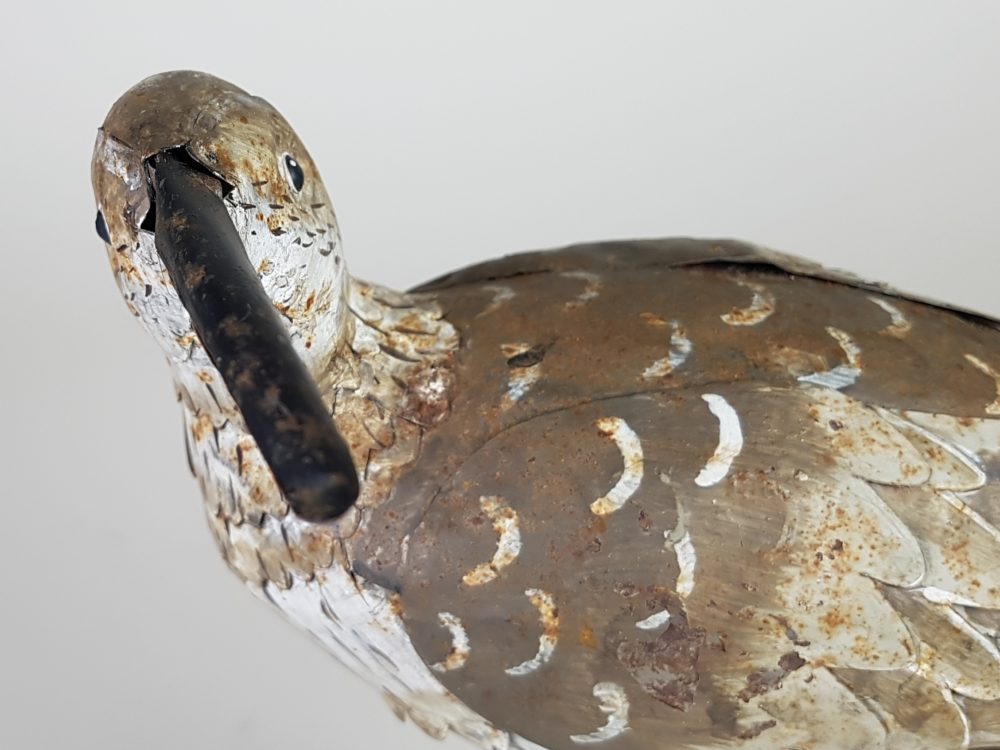 Decorative rustic antique Tin Curlew Bird