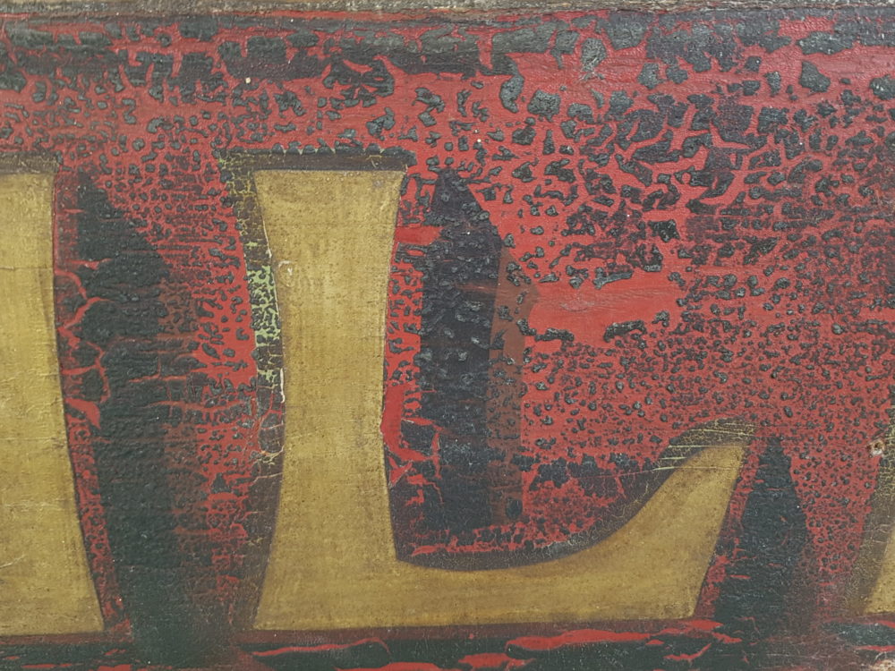 Decorative rustic antique wooden 'Mild' Pub Sign