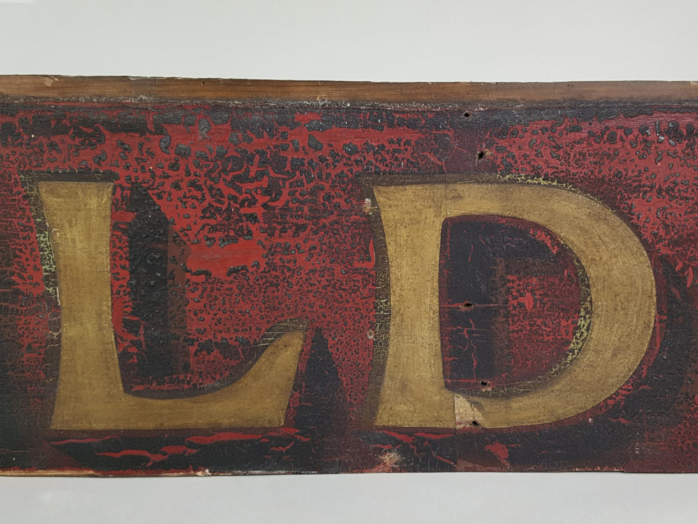 Decorative rustic antique wooden 'Mild' Pub Sign