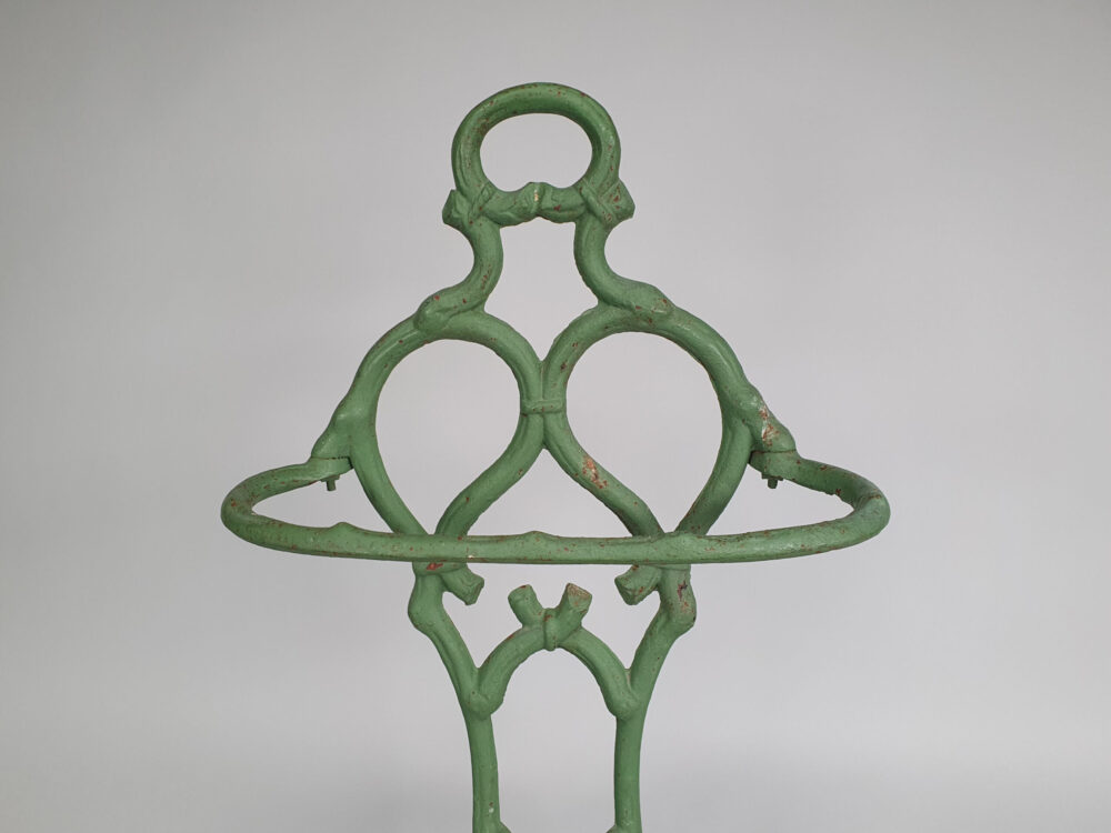 French Art Nouveau Faux Bois Cast Iron Umbrella or Stick Stand