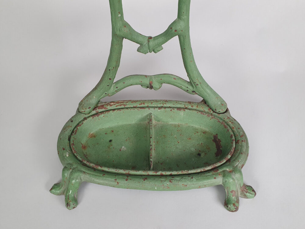 French Art Nouveau Faux Bois Cast Iron Umbrella or Stick Stand