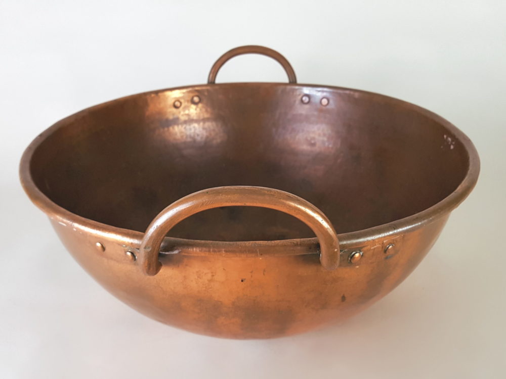 French Confectioner's Copper Mixing Bowl