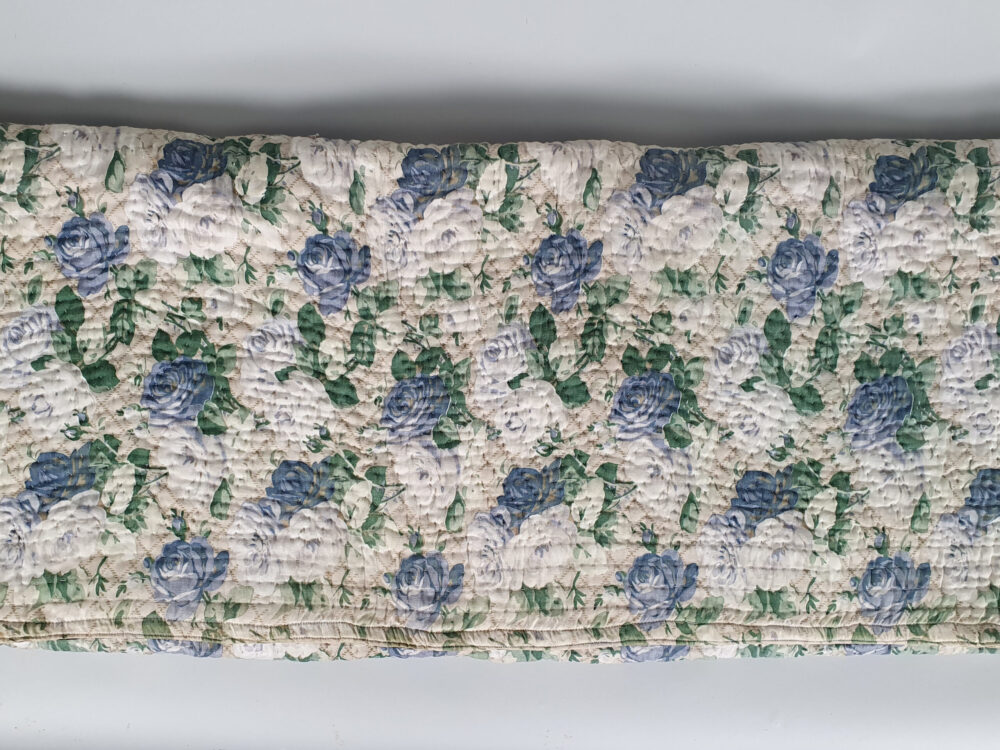 French handstitched reversible Boutis antique quilt