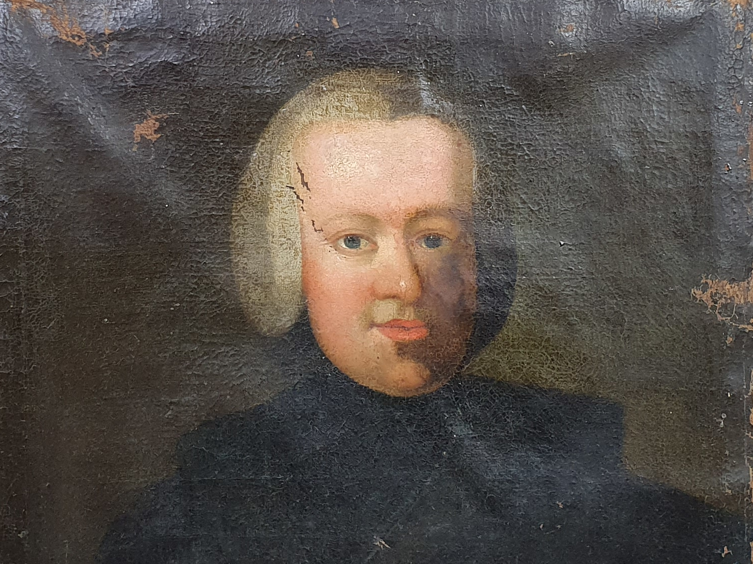 French oil on canvas Portrait, dating from late 1700s