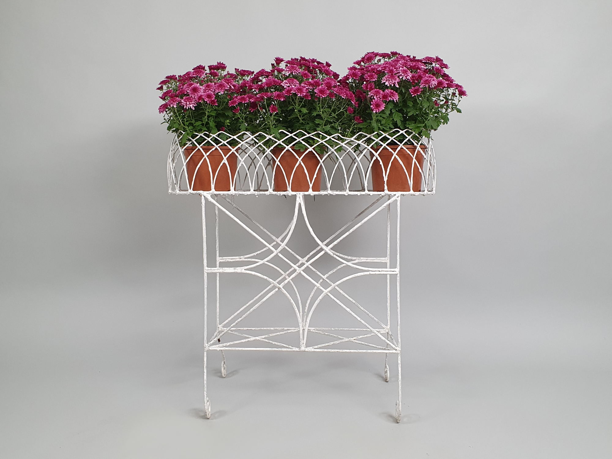 Garden antique wire work plant stand