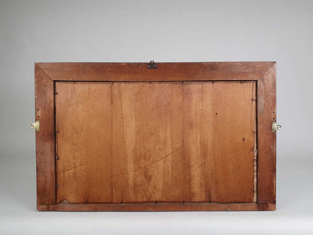 Georgian antique birds eye maple Over Mantle Mirror