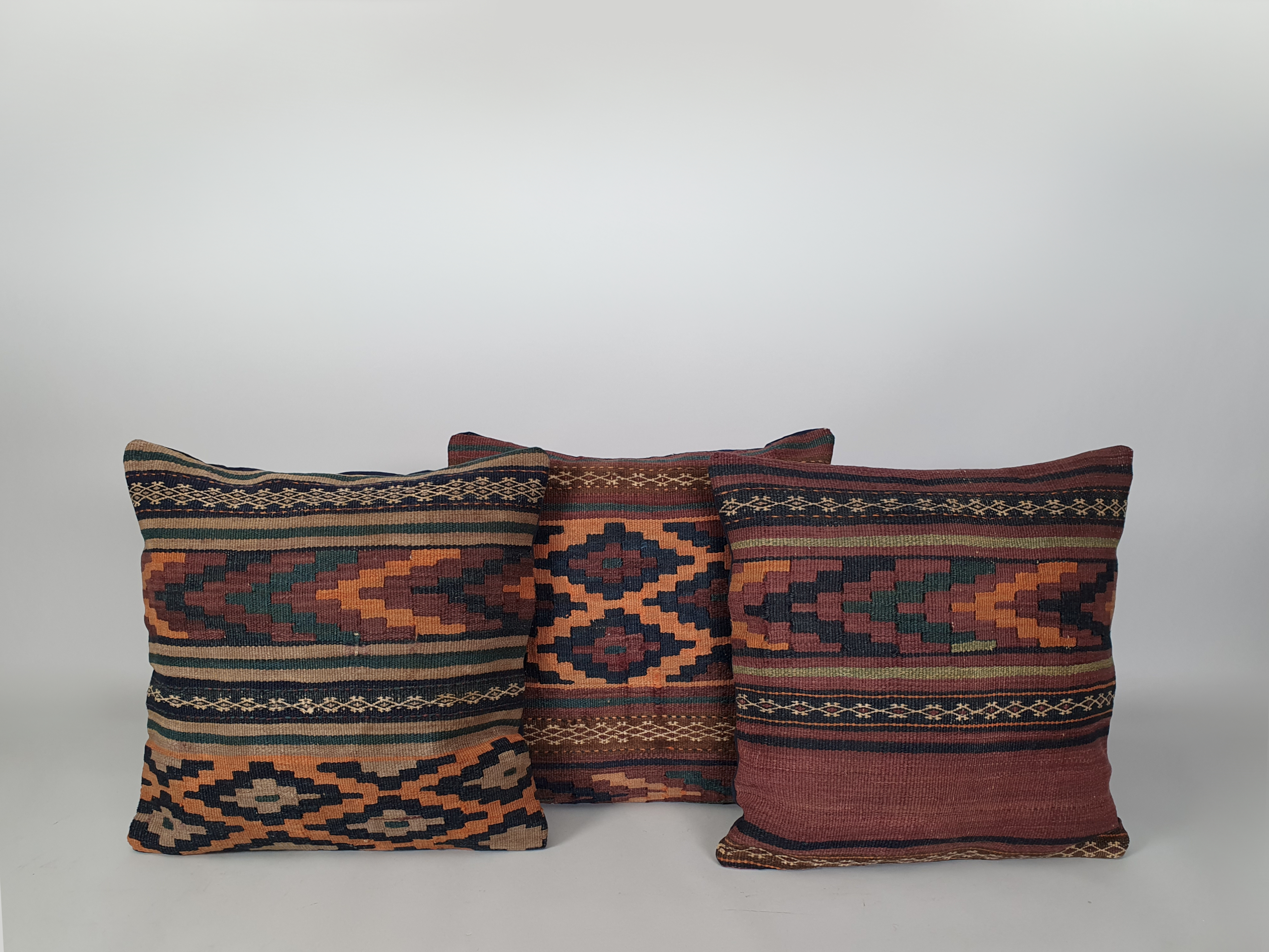 group of kilim chushions