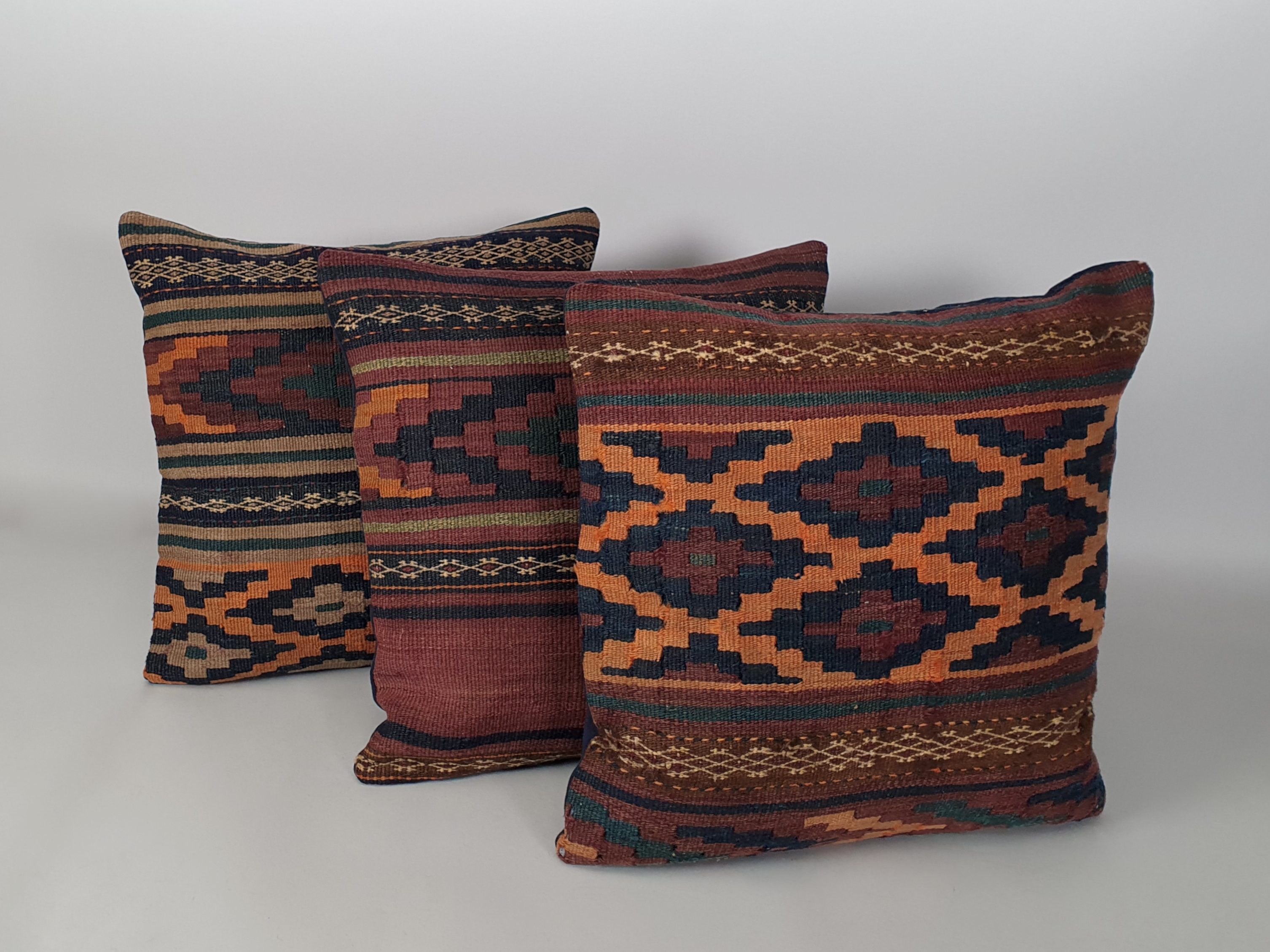 group of kilim cushion from side