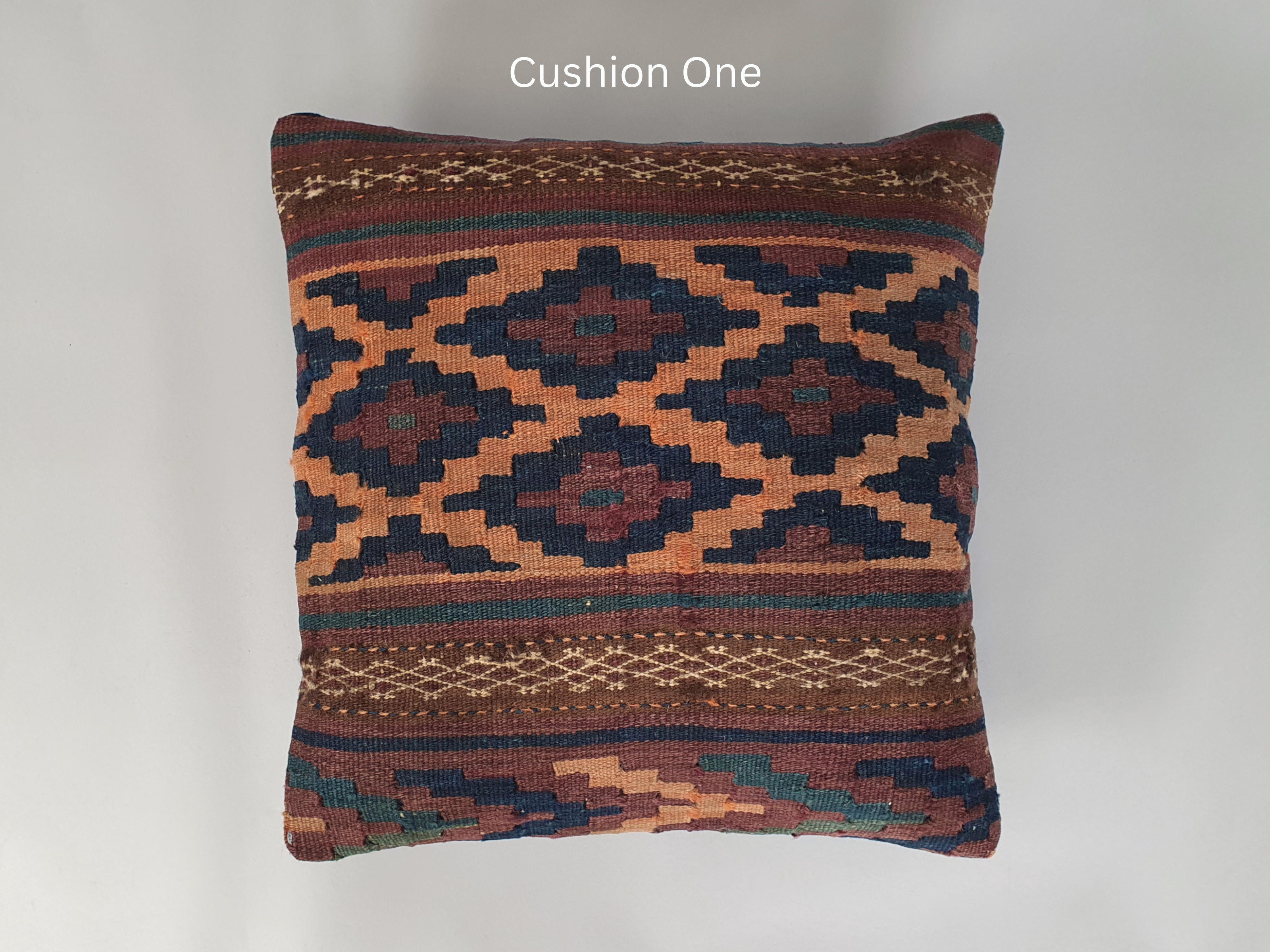 kilim cushion wide shot
