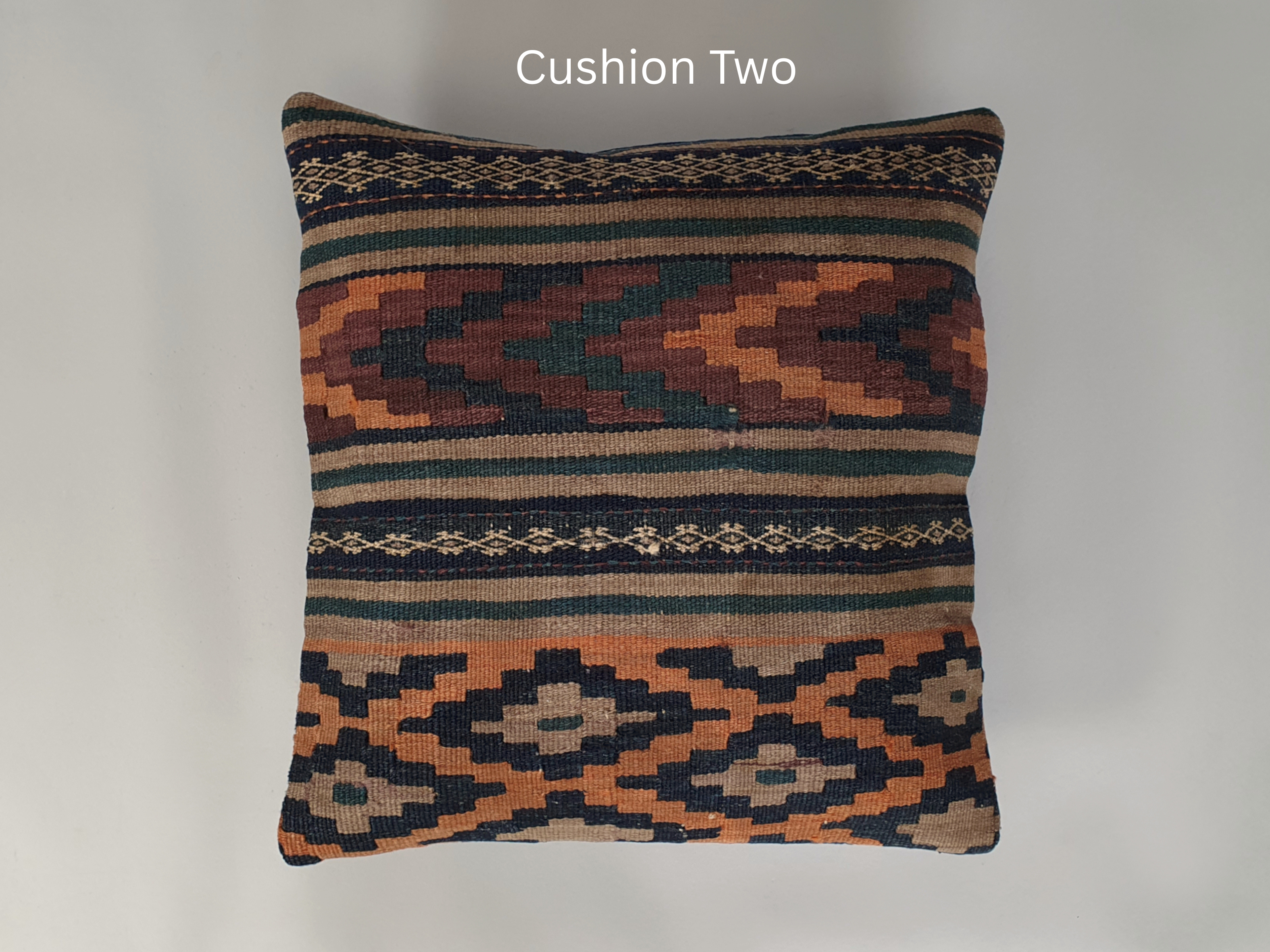 kilim cushion wide shot
