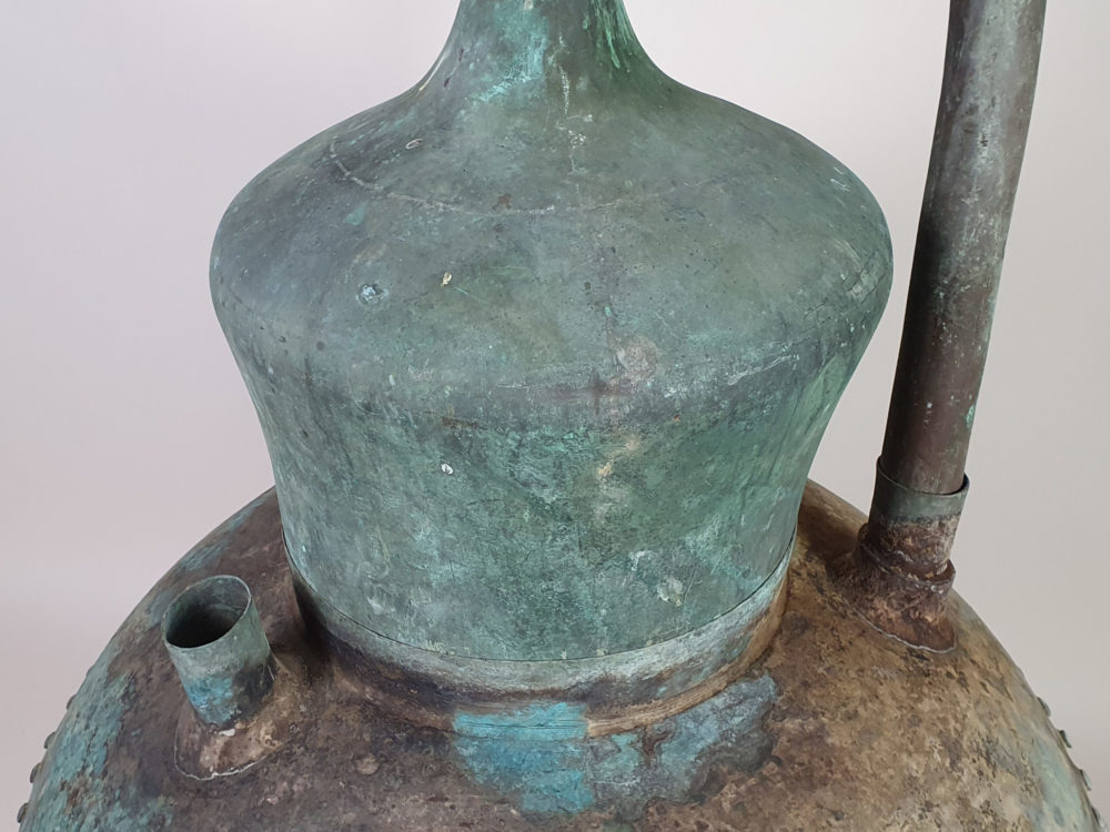 Large antique 19th century copper Cognac Still or Alembic