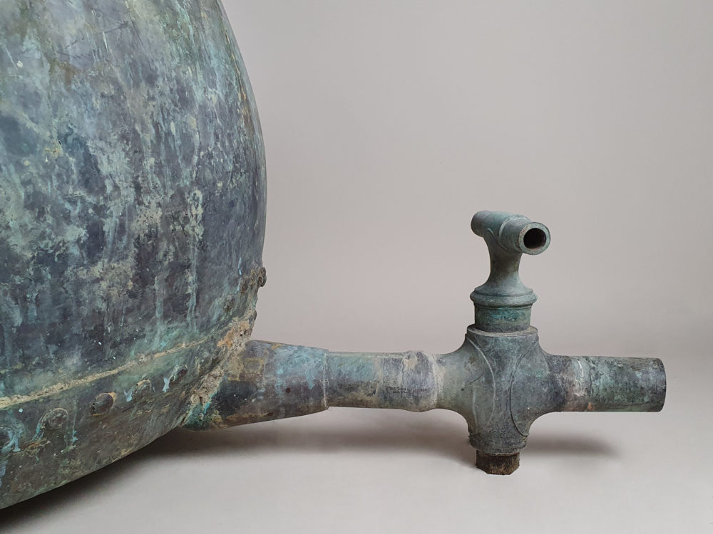 Large antique 19th century copper Cognac Still or Alembic