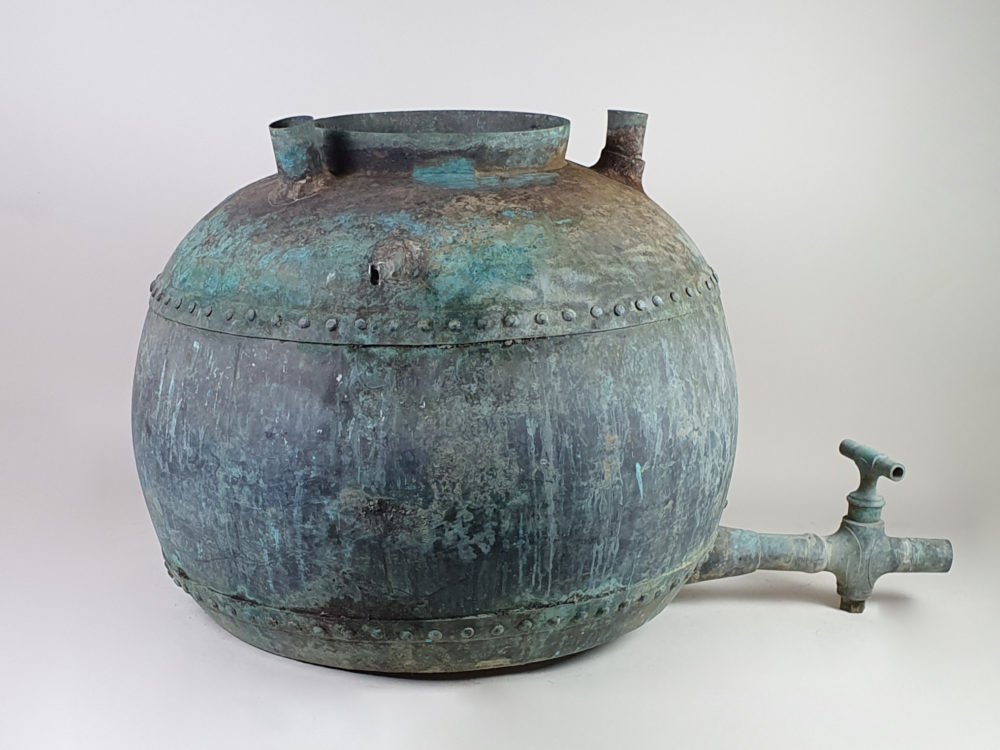 Large antique 19th century copper Cognac Still or Alembic
