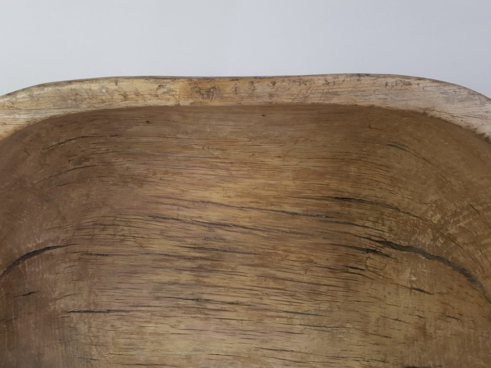 Large antique Eastern European wooden Dough Bowl