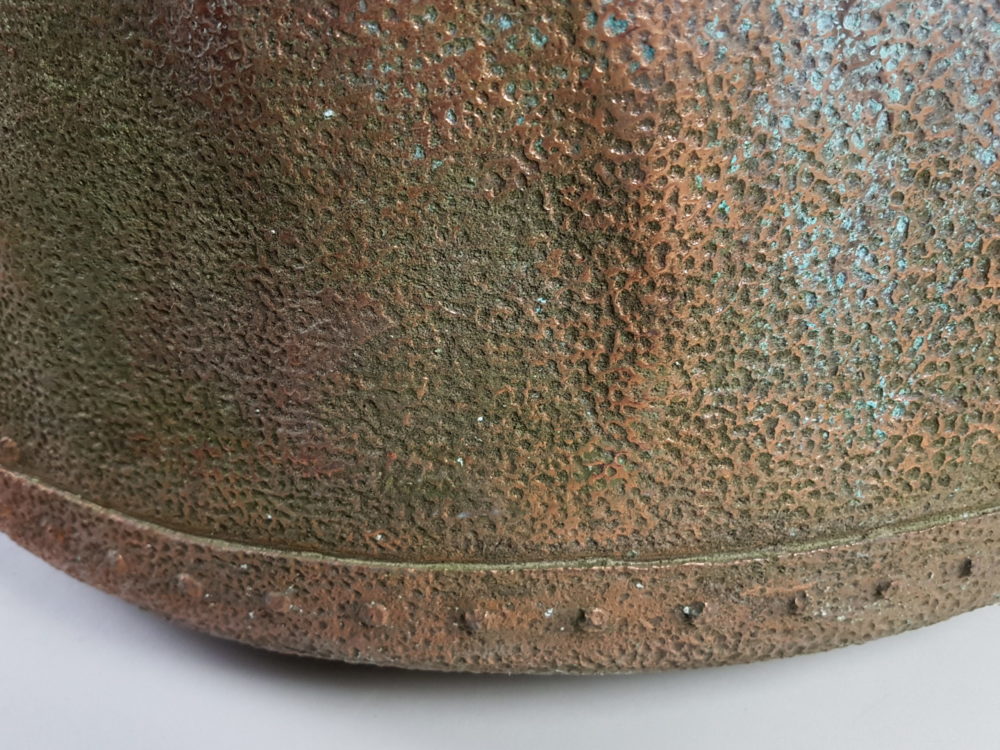 Large antique English riveted copper Log Basket or Planter