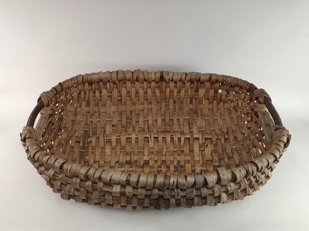 Large antique French woven Apple Basket