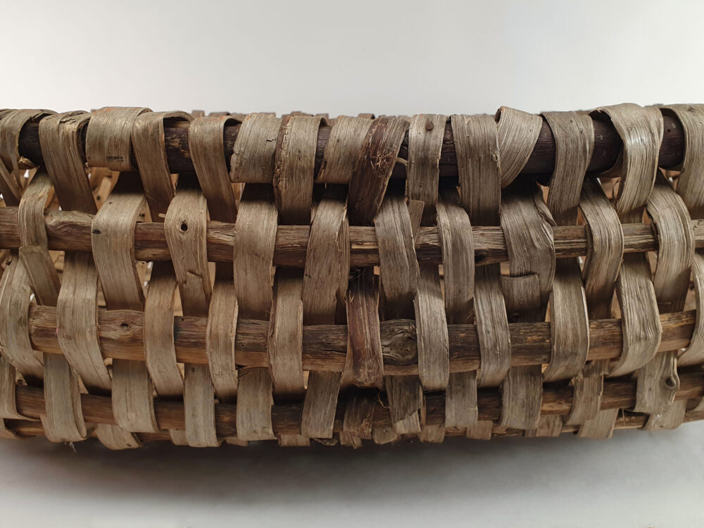 Large antique French woven Apple Basket