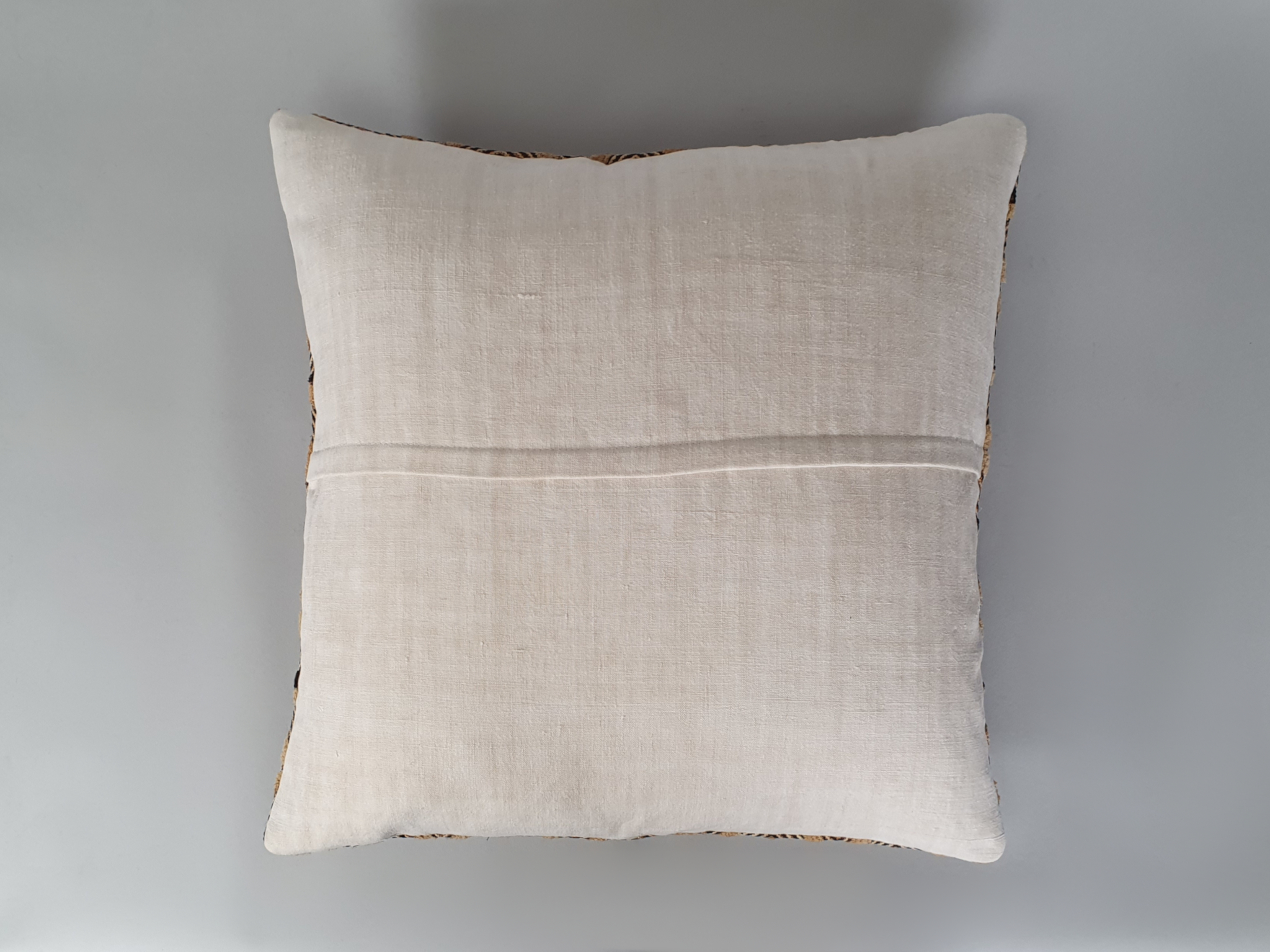kuba cloth antique cushion reverse