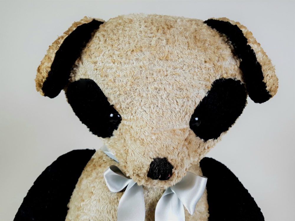 Large mid century antique Panda Bear