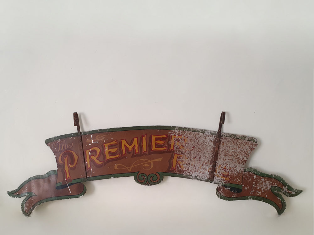 Mid century antique Fairground Sign
