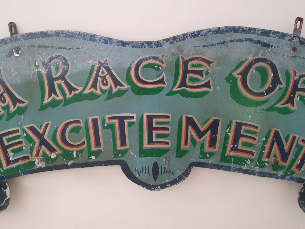 Mid century antique Fairground Sign