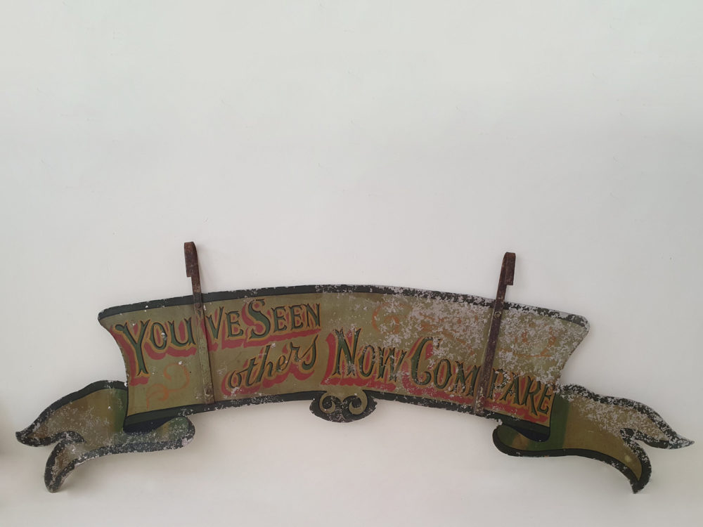 Mid century antique Fairground Sign