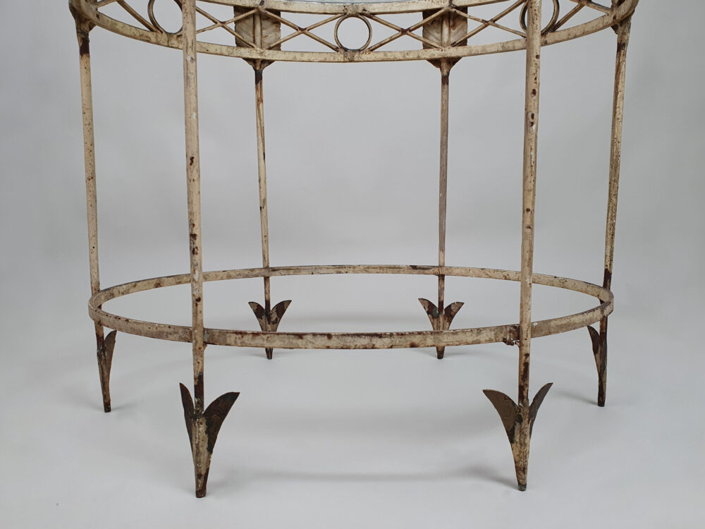 Mid century antique French gilt metal Coffee or Drinks Table