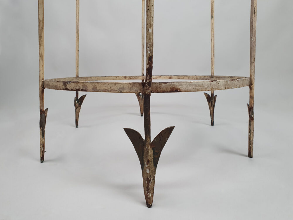 Mid century antique French gilt metal Coffee or Drinks Table