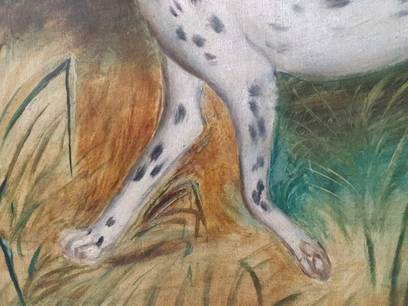 Naive Victorian Pointer Dog