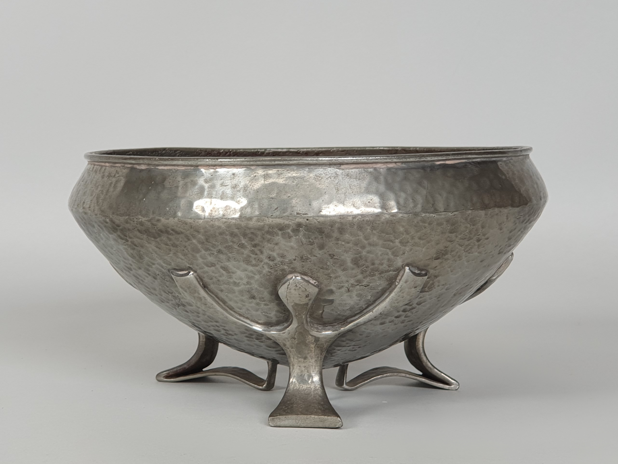 Oliver Baker for Liberty & Co Pewter Arts & Crafts Bowl 