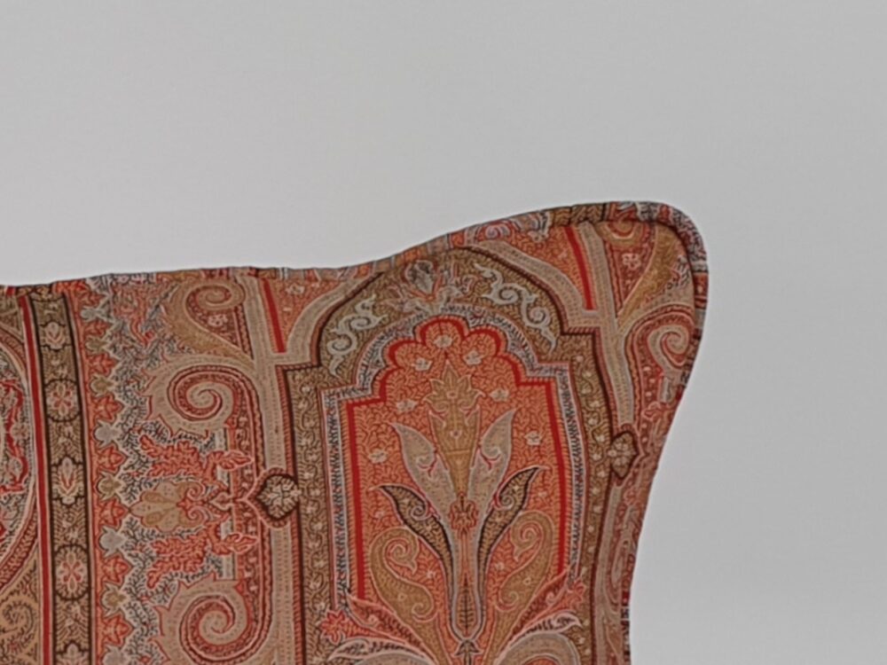 Pair of antique Cushions made from a Paisley Shawl