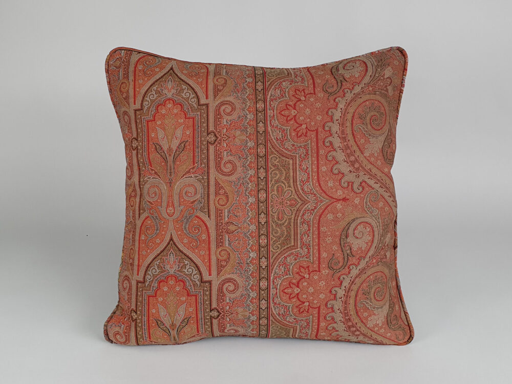 Pair of antique Cushions made from a Paisley Shawl