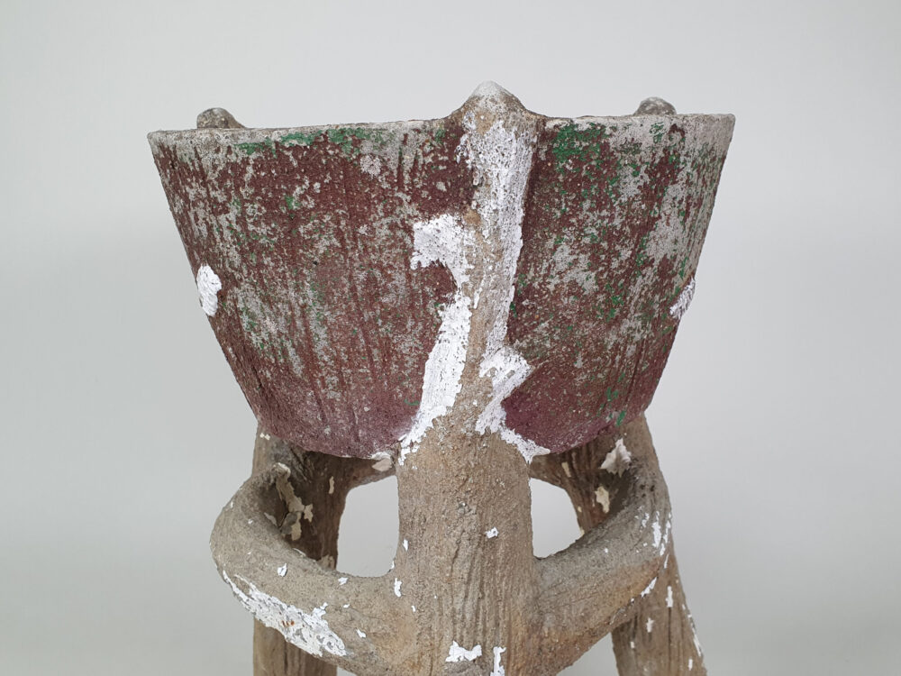 Pair of antique faux bois Garden Planters