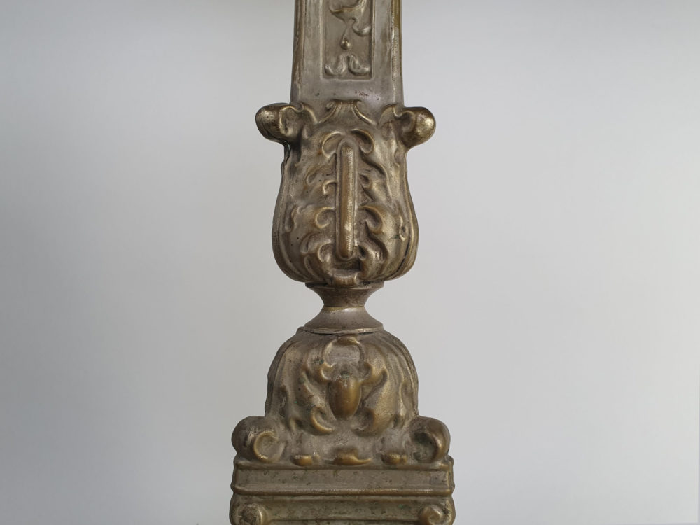 Pair of antique tall decorative pricket Candlesticks